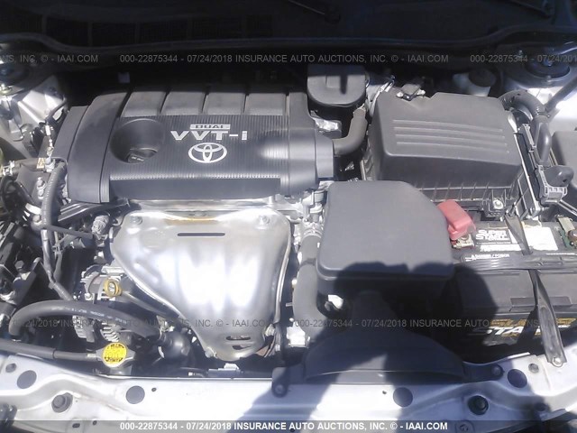 4T1BF3EKXAU521736 - 2010 TOYOTA CAMRY SE/LE/XLE SILVER photo 10