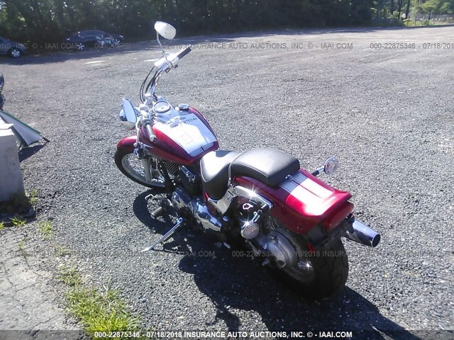 JYAVM01E37A114773 - 2007 YAMAHA XVS650 RED photo 3