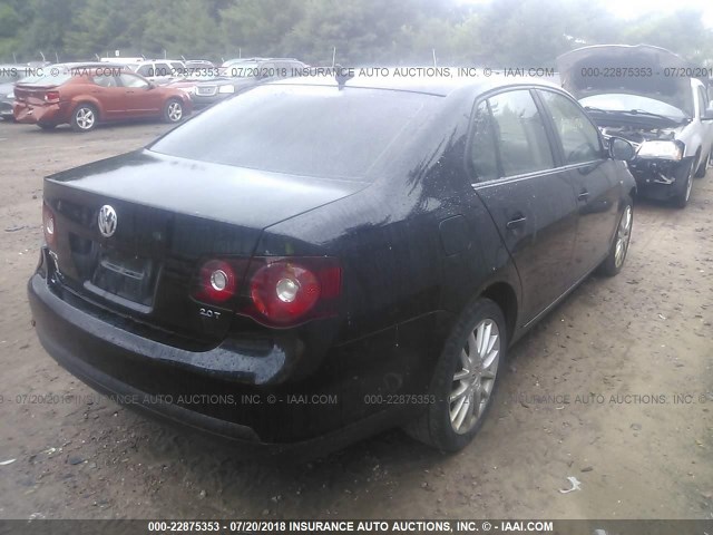 3VWRJ71K68M184797 - 2008 VOLKSWAGEN JETTA WOLFSBURG 黑色 照片 4