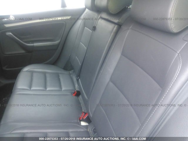 3VWRJ71K68M184797 - 2008 VOLKSWAGEN JETTA WOLFSBURG 黑色 照片 8