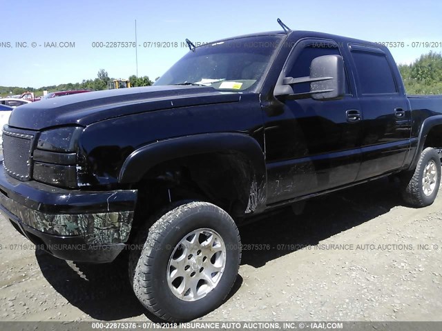 2GCEK13V871132662 - 2007 CHEVROLET SILVERADO K1500 CLASSIC CREW CAB BLACK photo 2