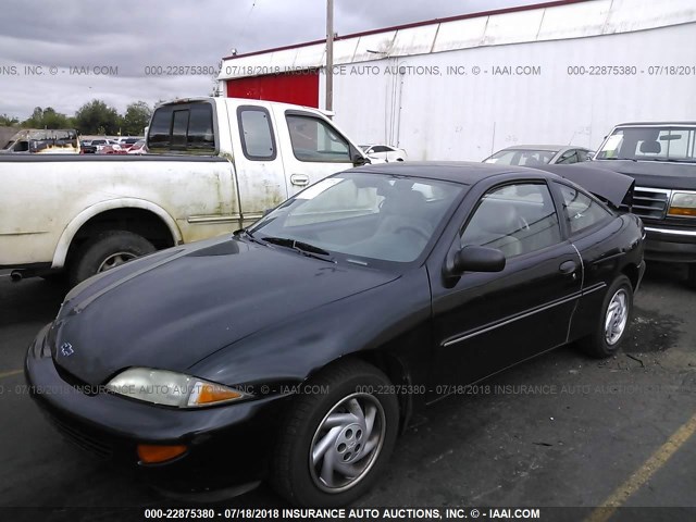 1G1JC1249VM164955 - 1997 CHEVROLET CAVALIER RS BLACK photo 2