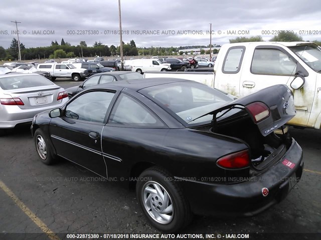 1G1JC1249VM164955 - 1997 CHEVROLET CAVALIER RS BLACK photo 3