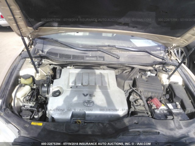 4T1BK3EK7AU605704 - 2010 TOYOTA CAMRY SE/LE/XLE GOLD photo 10