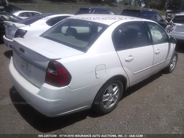 1G1ZT54895F231603 - 2005 CHEVROLET MALIBU LS თეთრი ფოტო 4
