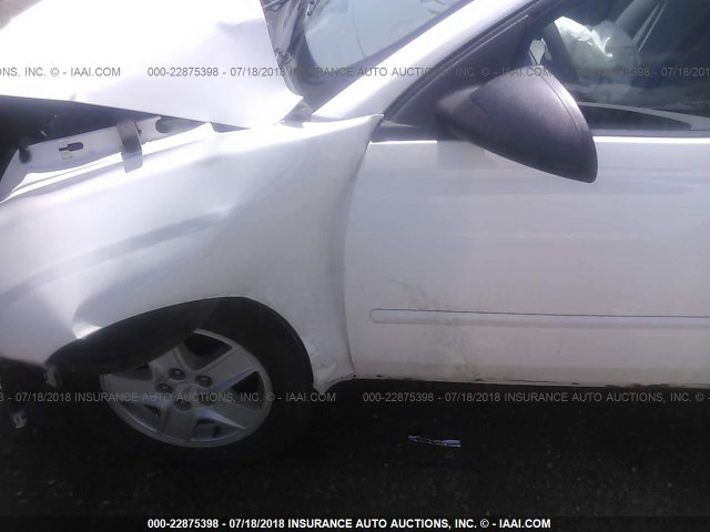 1G1ZT54895F231603 - 2005 CHEVROLET MALIBU LS თეთრი ფოტო 6