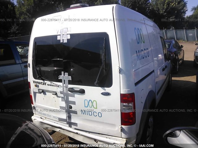 NM0LS7DN4DT130757 - 2013 FORD TRANSIT CONNECT XLT WHITE photo 4