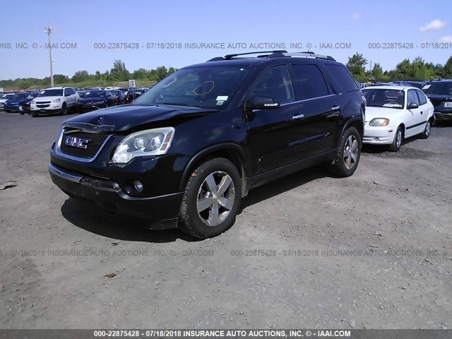 1GKLVMEDXAJ113732 - 2010 GMC ACADIA SLT-1 Czarny zdjęcie 2
