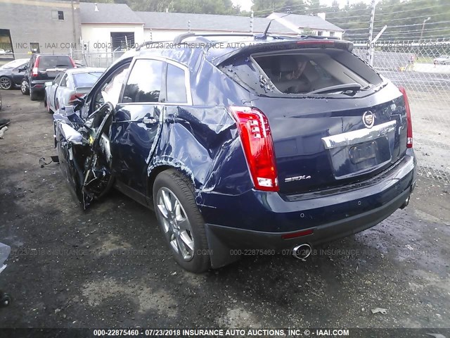 3GYFNFEY1AS550468 - 2010 CADILLAC SRX PREMIUM COLLECTION BLUE photo 3