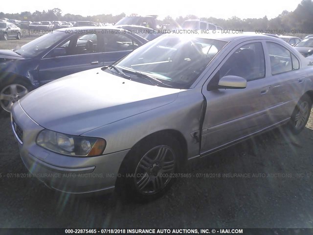 YV1RS592062534755 - 2006 VOLVO S60 2.5T SILVER photo 2