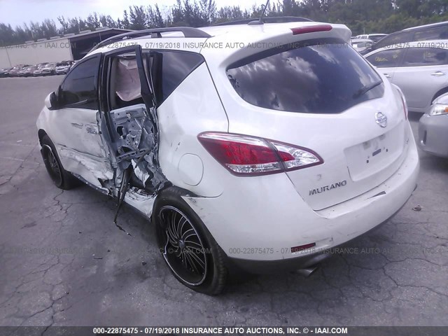 JN8AZ1MUXEW415347 - 2014 NISSAN Murano S/SL/SV/LE WHITE photo 3