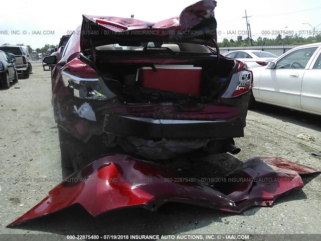 4T4BF1FK5CR206080 - 2012 TOYOTA CAMRY SE/LE/XLE RED photo 6
