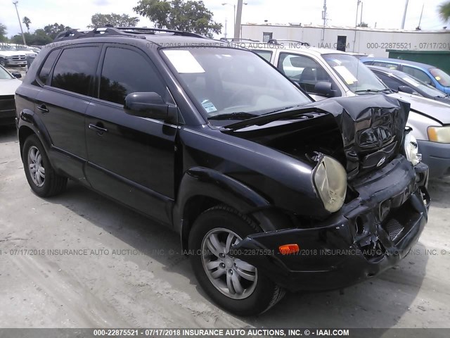 KM8JN12D56U311108 - 2006 HYUNDAI TUCSON GLS/LIMITED BLACK photo 1