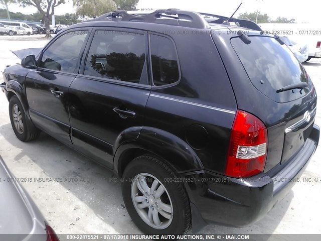 KM8JN12D56U311108 - 2006 HYUNDAI TUCSON GLS/LIMITED BLACK photo 3