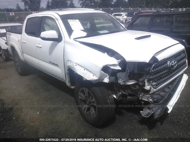 3TMCZ5AN8GM003018 - 2016 TOYOTA TACOMA DBL CAB/SR/SR5/TRD SPT/OR WHITE photo 1