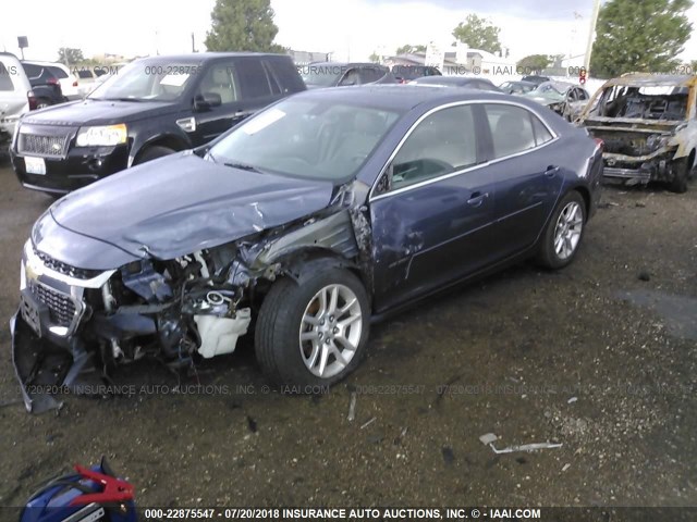 1G11C5SL5EF242425 - 2014 CHEVROLET MALIBU 1LT BLUE photo 2