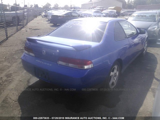 JHMBB61461C006276 - 2001 HONDA PRELUDE BLUE photo 4