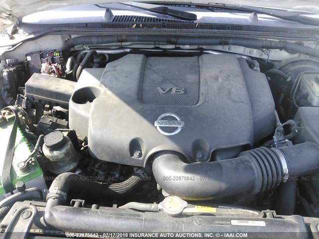 5N1BR1NB1AC603856 - 2010 NISSAN PATHFINDER LE WHITE photo 10