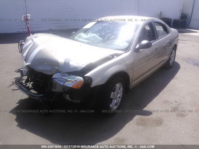 1B3EL46X73N557733 - 2003 DODGE STRATUS SE/SXT GOLD photo 2