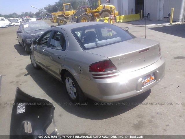 1B3EL46X73N557733 - 2003 DODGE STRATUS SE/SXT GOLD photo 3