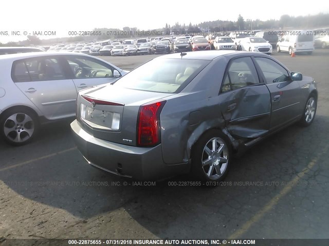 1G6DP567950208175 - 2005 CADILLAC CTS HI FEATURE V6 GRAY photo 4