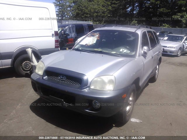 KM8SC13D53U484938 - 2003 HYUNDAI SANTA FE GLS/LX GRAY photo 2