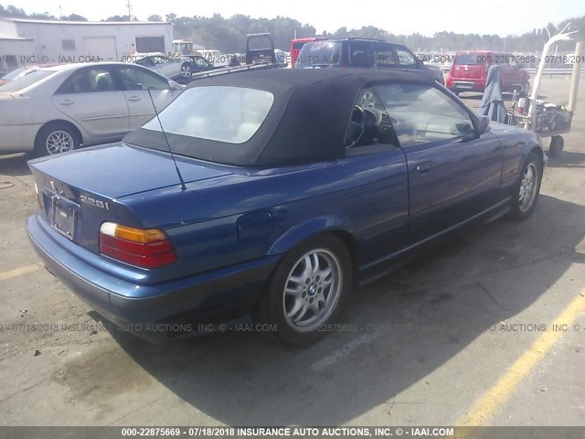 WBABK8325WEY87327 - 1998 BMW 328 IC AUTOMATIC BLUE photo 4