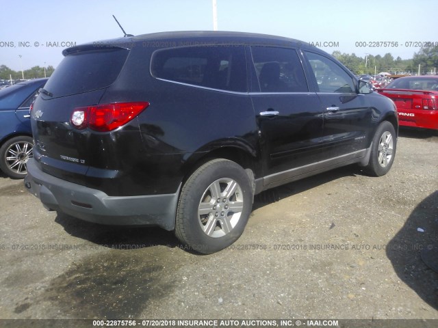 1GNER23D99S178732 - 2009 CHEVROLET TRAVERSE LT BLACK photo 4