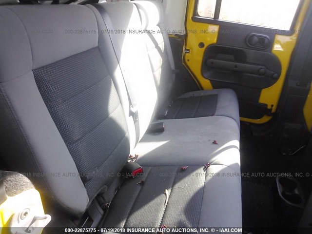 1J4GA39199L723330 - 2009 JEEP WRANGLER UNLIMITE X YELLOW photo 8