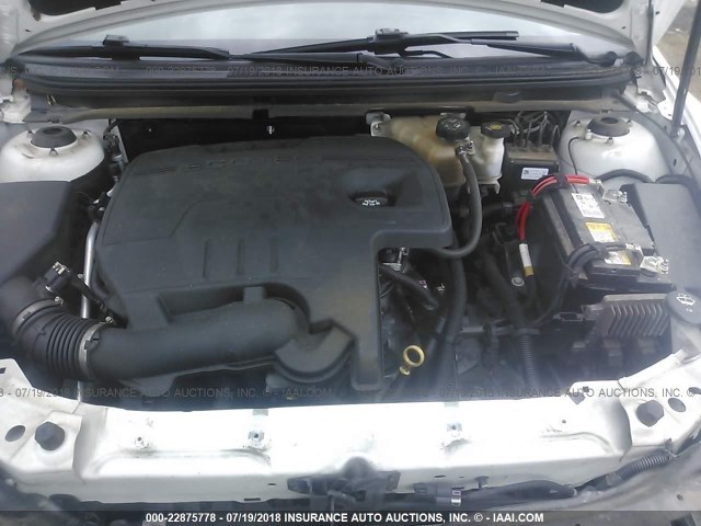 1G1ZC5E00CF363932 - 2012 CHEVROLET MALIBU 1LT WHITE photo 10