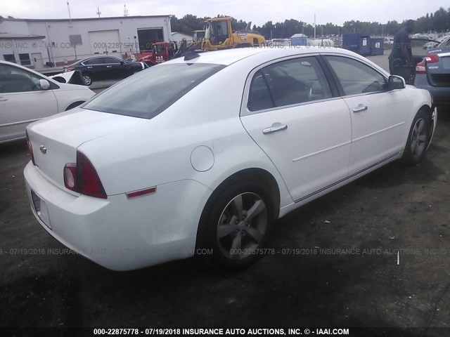 1G1ZC5E00CF363932 - 2012 CHEVROLET MALIBU 1LT WHITE photo 4