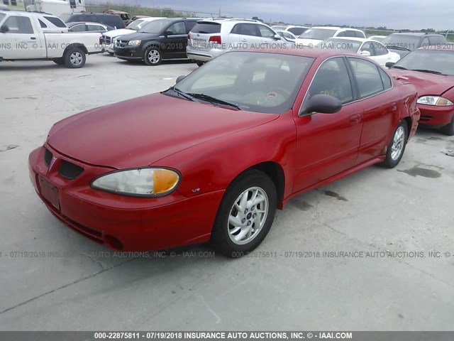 1G2NF52EX3C178094 - 2003 PONTIAC GRAND AM SE1 RED photo 2