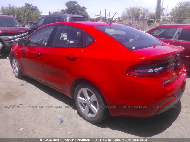 1C3CDFBB2GD667453 - 2016 DODGE DART SXT RED photo 3