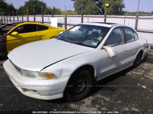 4A3AA46G5YE026876 - 2000 MITSUBISHI GALANT ES WHITE photo 2