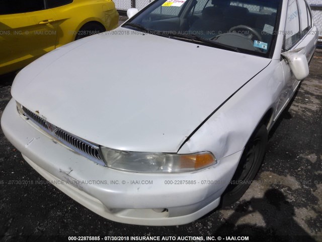 4A3AA46G5YE026876 - 2000 MITSUBISHI GALANT ES WHITE photo 6