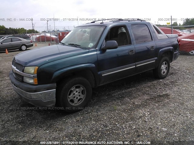 3GNEC12Z25G273840 - 2005 CHEVROLET AVALANCHE C1500 BLUE photo 2