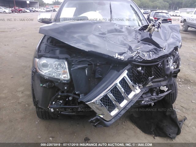 1J4RR6GT7BC596199 - 2011 JEEP GRAND CHEROKEE OVERLAND BLACK photo 6