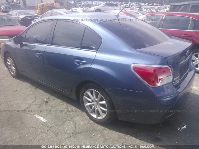 JF1GJAC6XCH020009 - 2012 SUBARU IMPREZA PREMIUM BLUE photo 3