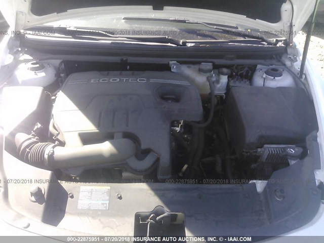 1G1ZC5E07AF198782 - 2010 CHEVROLET MALIBU 1LT თეთრი ფოტო 10