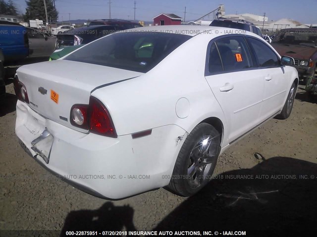 1G1ZC5E07AF198782 - 2010 CHEVROLET MALIBU 1LT თეთრი ფოტო 4