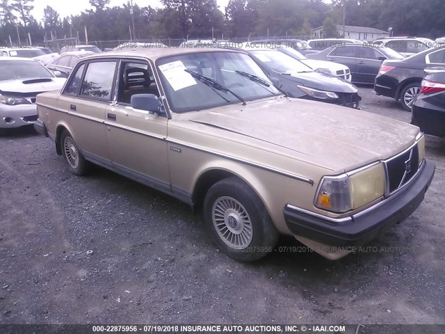 YV1AX8847J1286988 - 1988 VOLVO 244 DL/GL GOLD photo 1