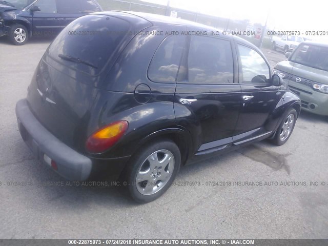 3C4FY4BB61T517445 - 2001 CHRYSLER PT CRUISER BLACK photo 4