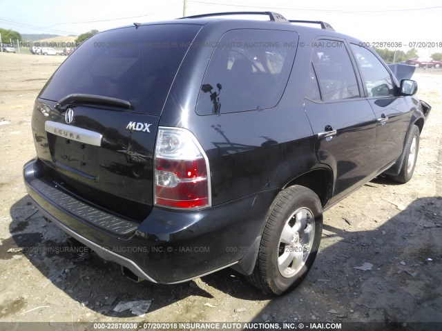 2HNYD18206H505361 - 2006 ACURA MDX BLACK photo 4