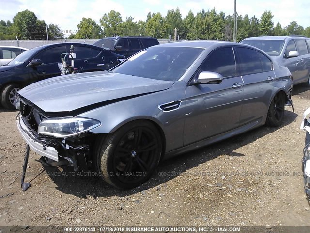 WBSFV9C59GG343469 - 2016 BMW M5 GRAY photo 2