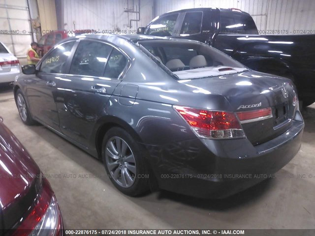 1HGCP2F85BA151688 - 2011 HONDA ACCORD EXL GRAY photo 3