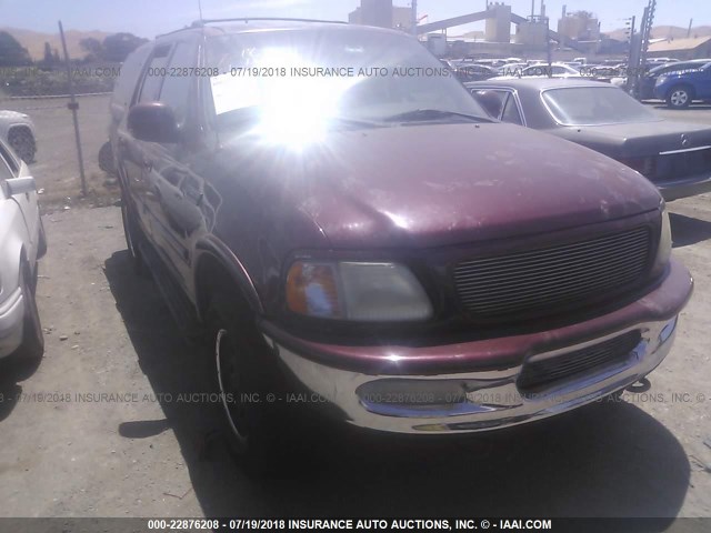 1FMPU18LXWLC44359 - 1998 FORD EXPEDITION BURGUNDY photo 1