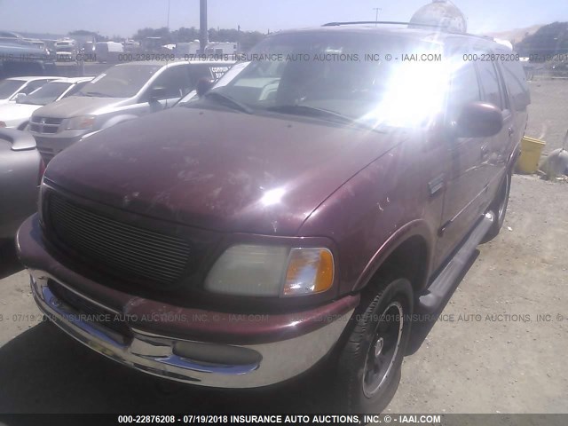 1FMPU18LXWLC44359 - 1998 FORD EXPEDITION BURGUNDY photo 2