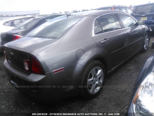 1G1ZB5EBXAF205924 - 2010 CHEVROLET MALIBU LS BROWN photo 4