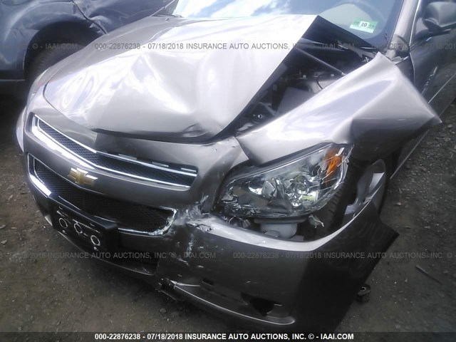 1G1ZB5EBXAF205924 - 2010 CHEVROLET MALIBU LS BROWN photo 6