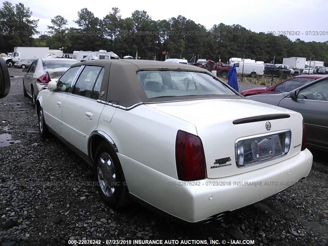 1G6KD54Y91U234161 - 2001 CADILLAC DEVILLE WHITE photo 3